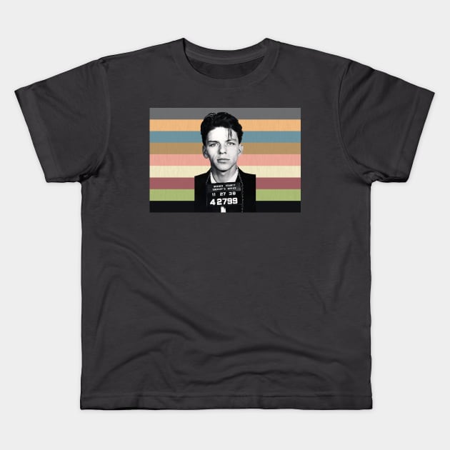 Celebrity Mug Shot: Frank Sinatra Edition Kids T-Shirt by Xanaduriffic